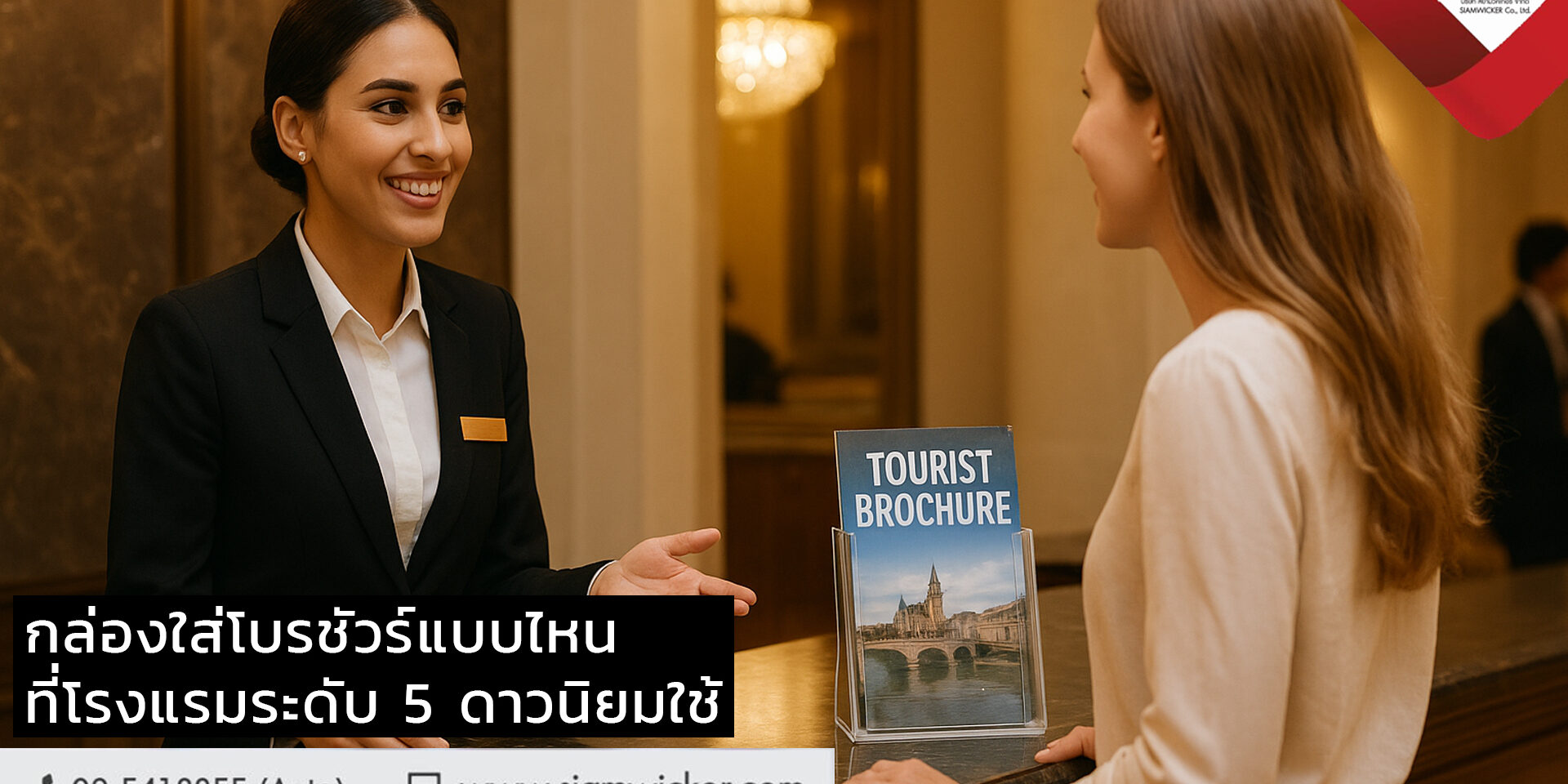 กล่องใส่โบรชัวร์