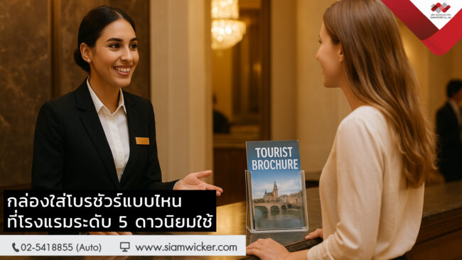 กล่องใส่โบรชัวร์