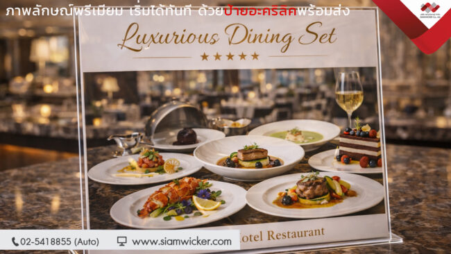 ป้ายอะคริลิค