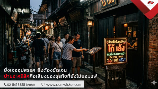 facebook19 ป้ายอะคริลิค