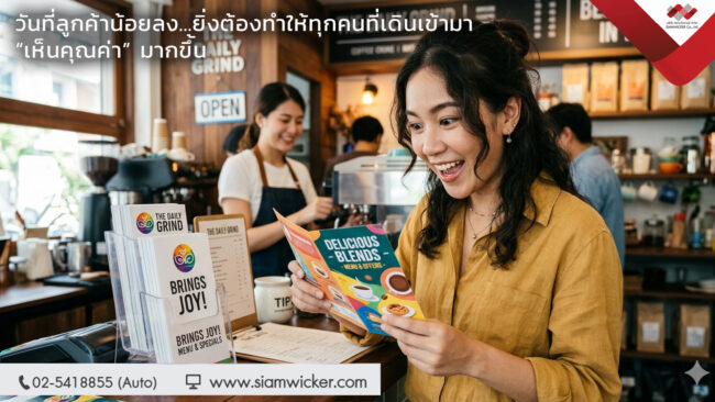 กล่องใส่โบรชัวร์