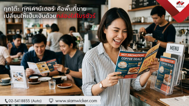 กล่องใส่โบรชัวร์