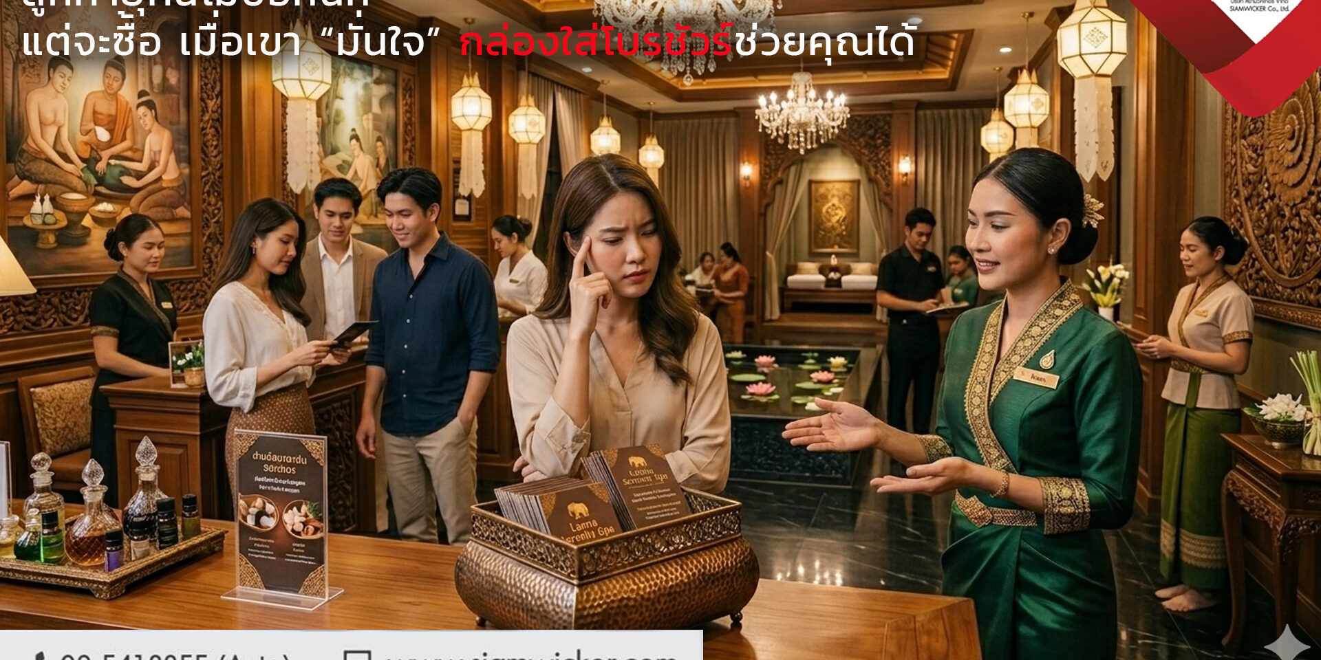 facebook6 กล่องใส่โบรชัวร์