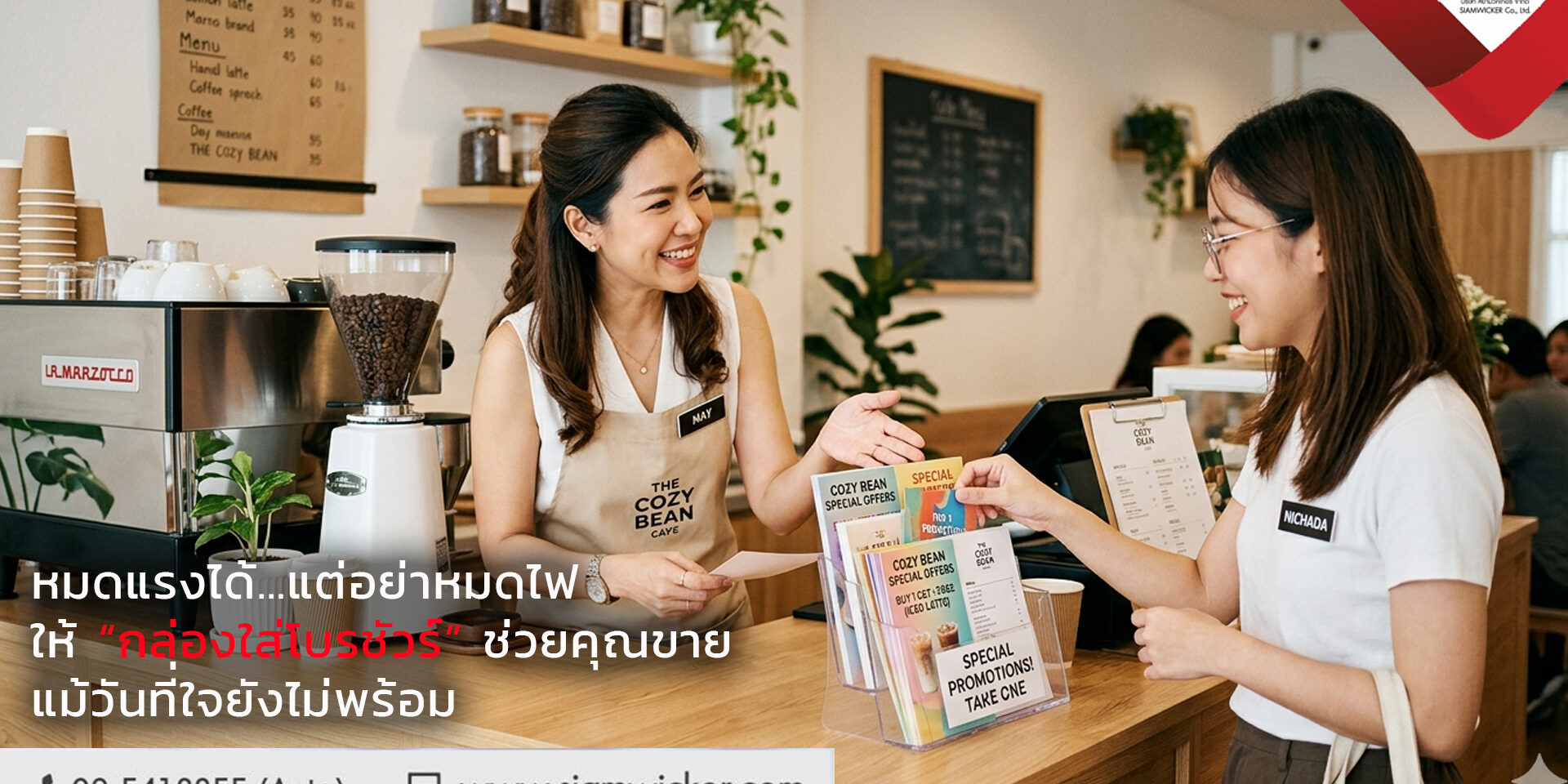 กล่องใส่โบรชัวร์