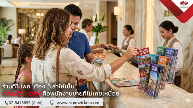 กล่องใส่โบรชัวร์